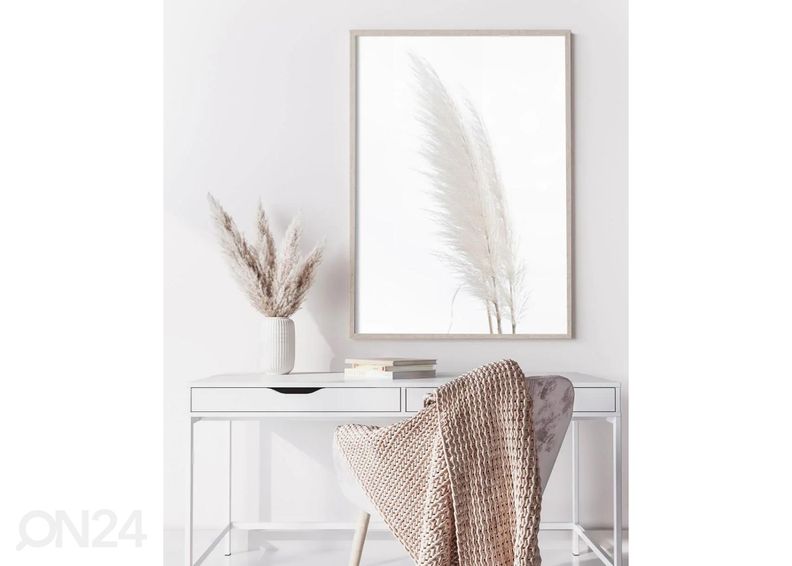 Постер Белые перья 21x30 см увеличить