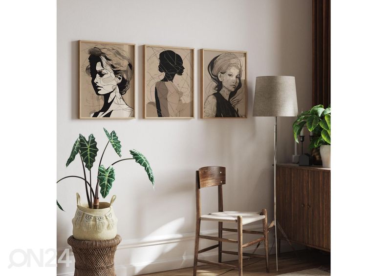 Постер Женщина в черной тени I 21x30 см увеличить