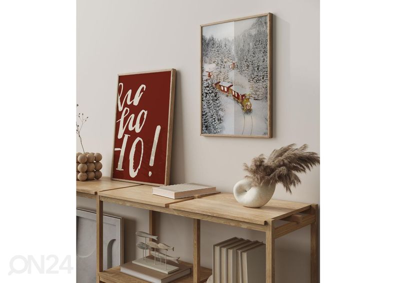 Постер Зимний поезд 21x30 см увеличить