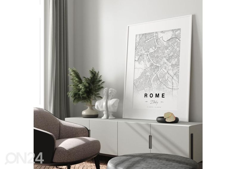 Постер Карта Рима 21x30 см увеличить
