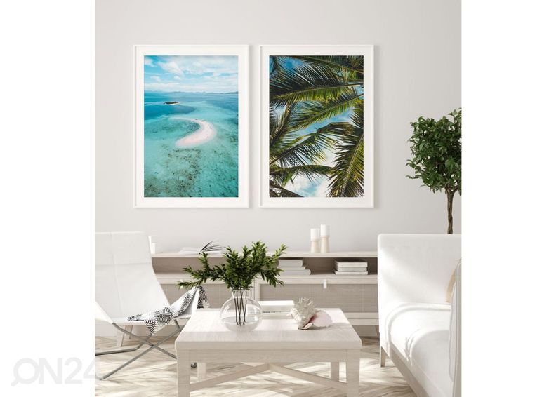 Постер Пальмовые листья на солнце 21x30 см увеличить