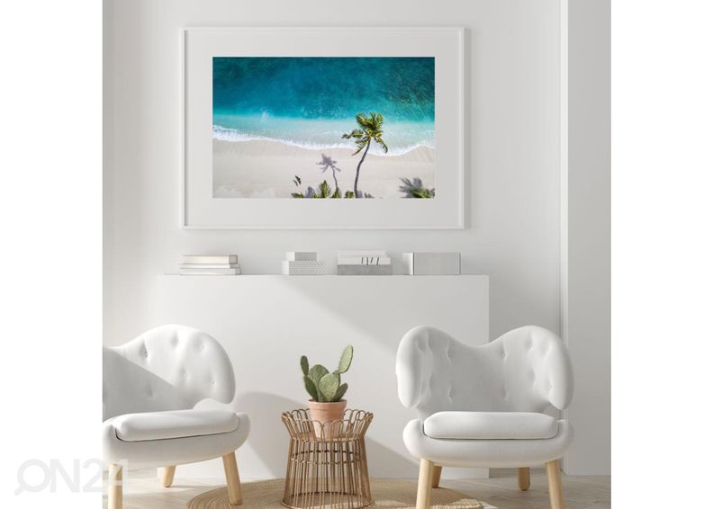 Постер Пальмы на одиноком острове 21x30 см увеличить