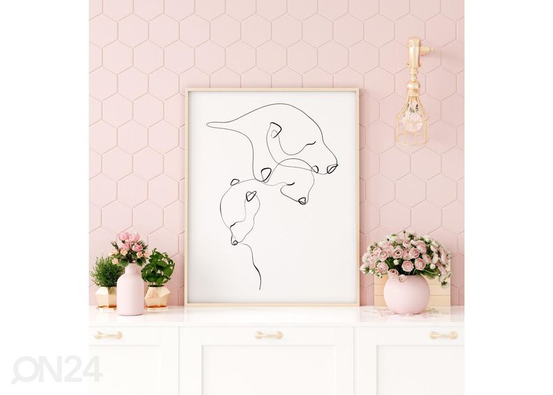 Постер Семья белых медведей 21x30 см увеличить