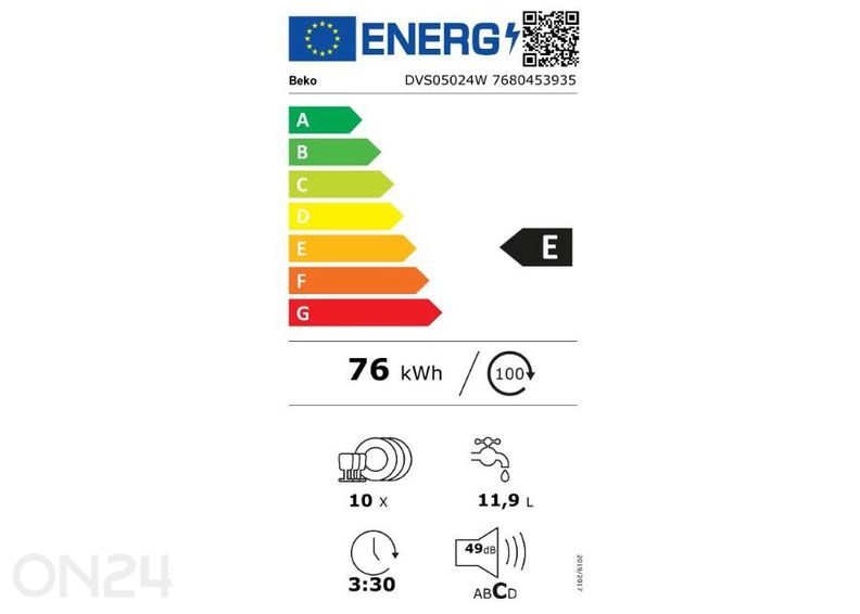 Посудомоечная машина Beko DVS05024W увеличить