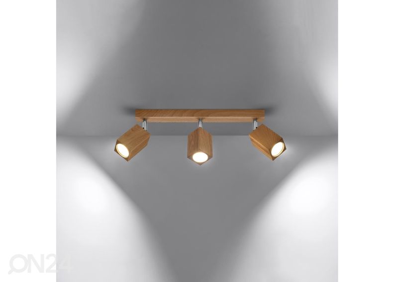 Потолочный светильник Кеке 3, дуб увеличить