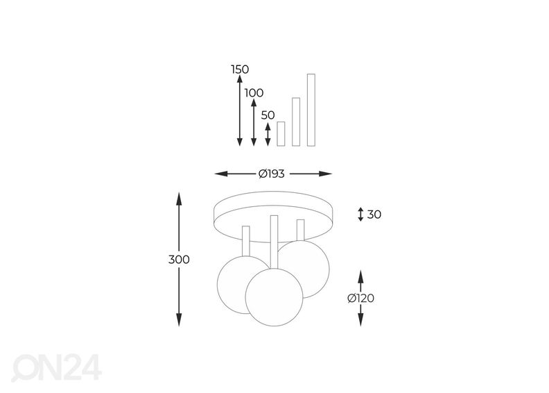 Потолочный светильник Ali 3 увеличить