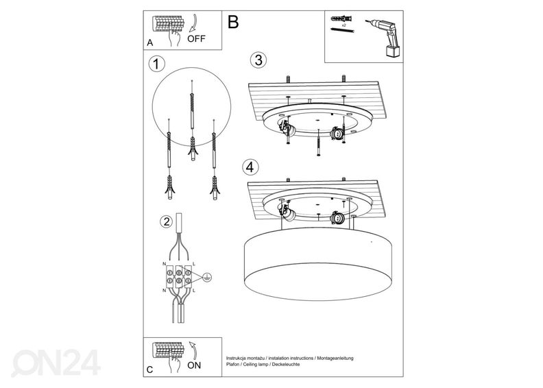 Потолочный светильник Arena 25, белый увеличить