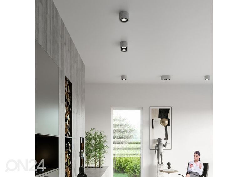 Потолочный светильник Basic 1, бетон увеличить