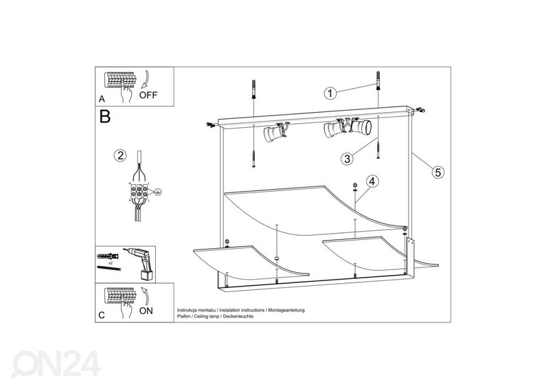 Потолочный светильник Celia, белый увеличить
