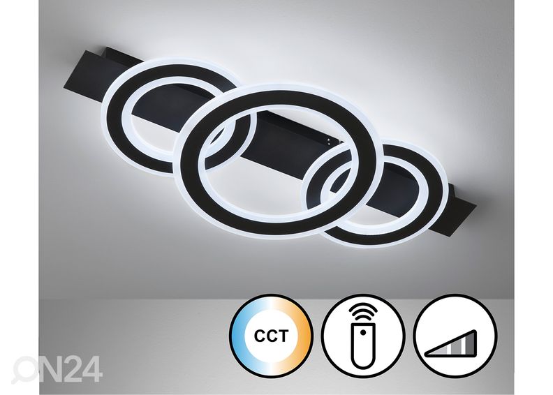 Потолочный светильник Circle LED, черный увеличить
