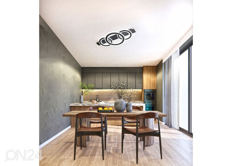 Потолочный светильник Circle LED, черный увеличить