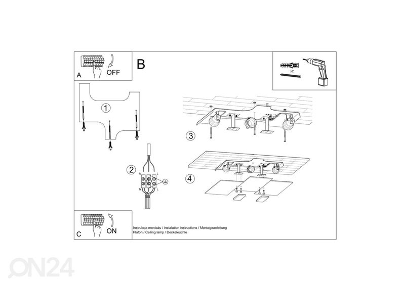 Потолочный светильник Fabiano увеличить
