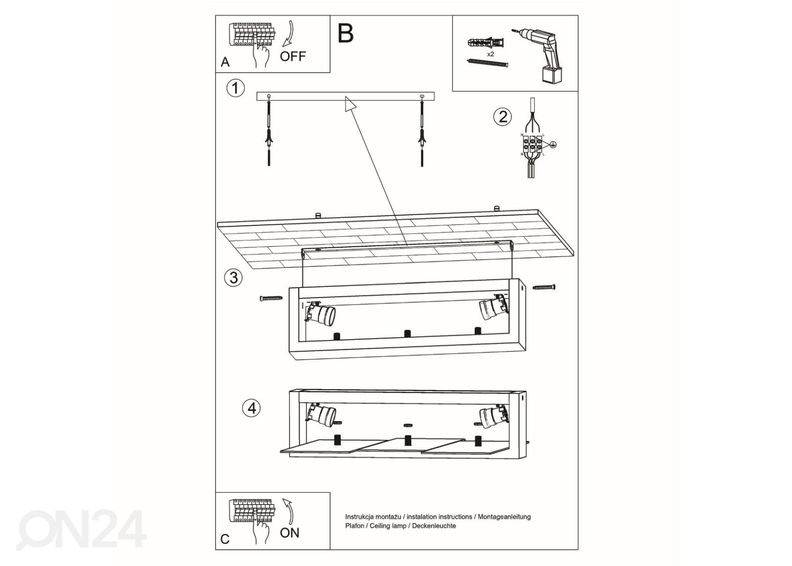 Потолочный светильник Feniks 2, белый увеличить