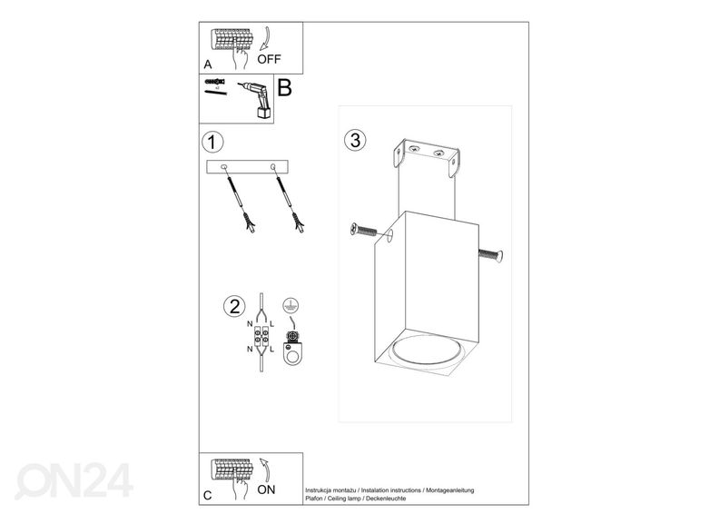 Потолочный светильник Keke 10, дуб увеличить