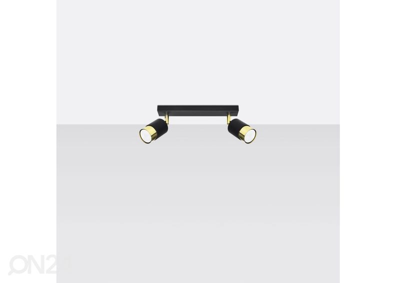 Потолочный светильник Nero 2, черный/золотой увеличить