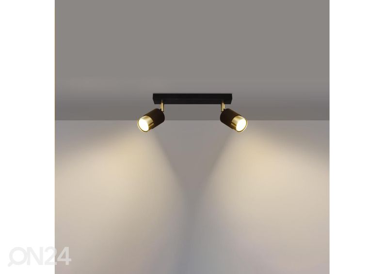 Потолочный светильник Nero 2, черный/золотой увеличить