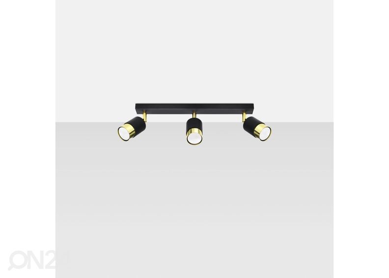 Потолочный светильник Nero 3, черный/золотой увеличить
