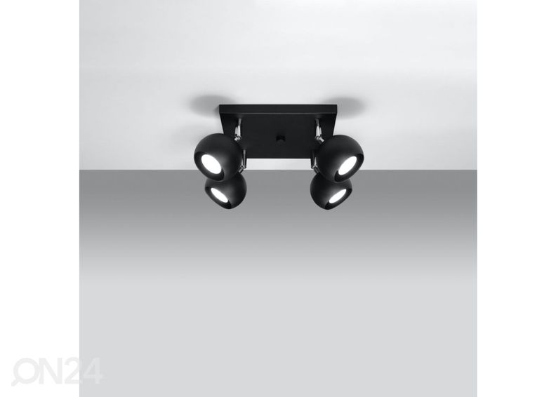 Потолочный светильник Oculare 4, черный увеличить