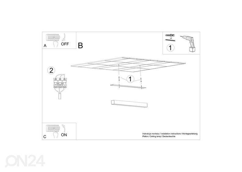 Потолочный светильник Pinne 67, белый увеличить