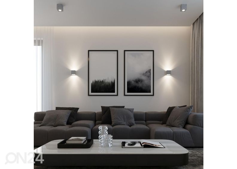 Потолочный светильник Quad, бетон увеличить