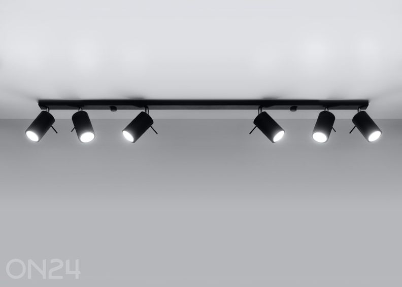 Потолочный светильник Ring 6L, черный увеличить