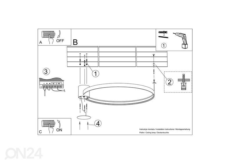 Потолочный светильник Rio 78, золотистый увеличить