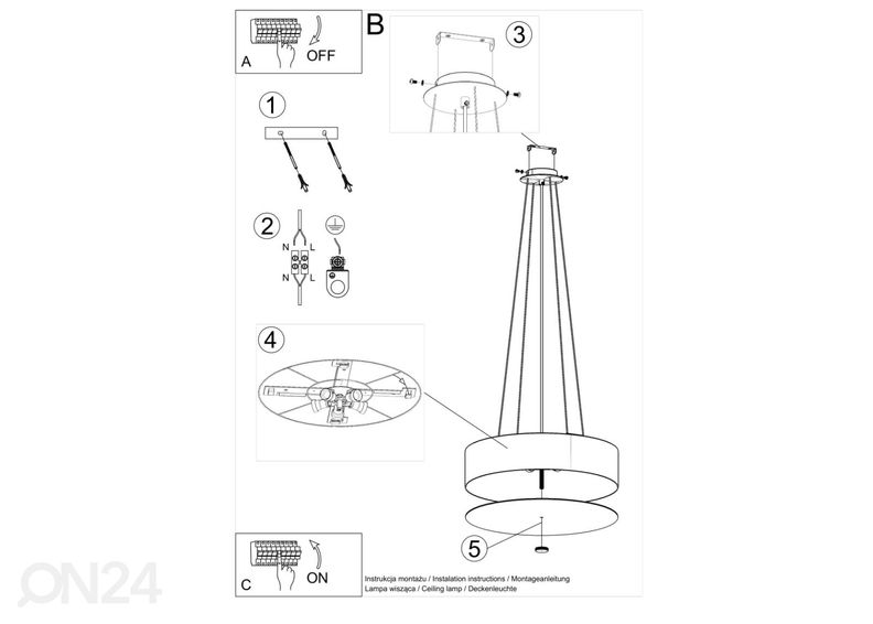 Потолочный светильник Skala 50, белый увеличить