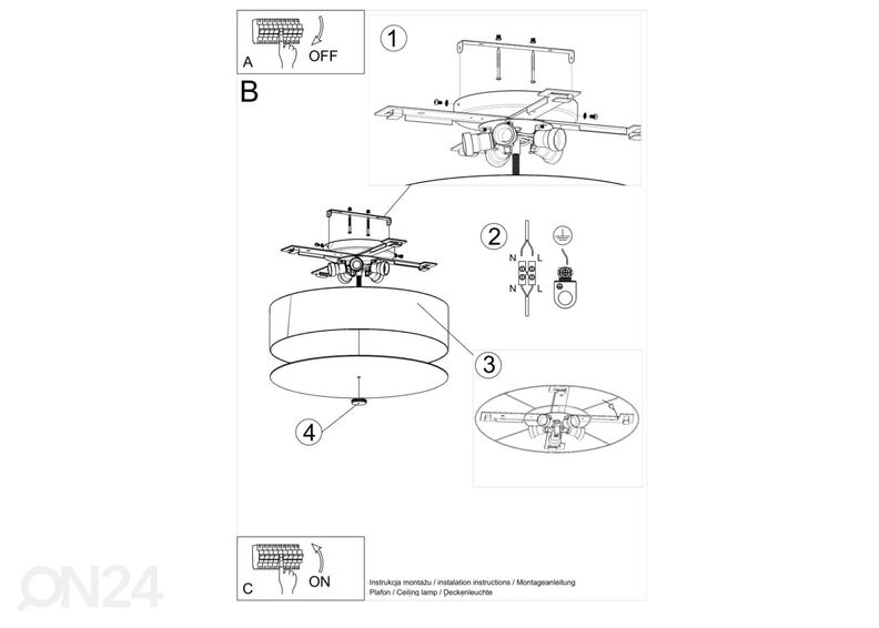 Потолочный светильник Skala 50, белый увеличить