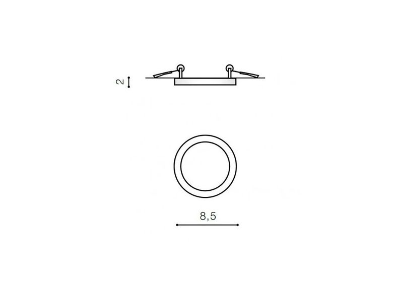 Потолочный светильник Slim round 9 (3000K) увеличить