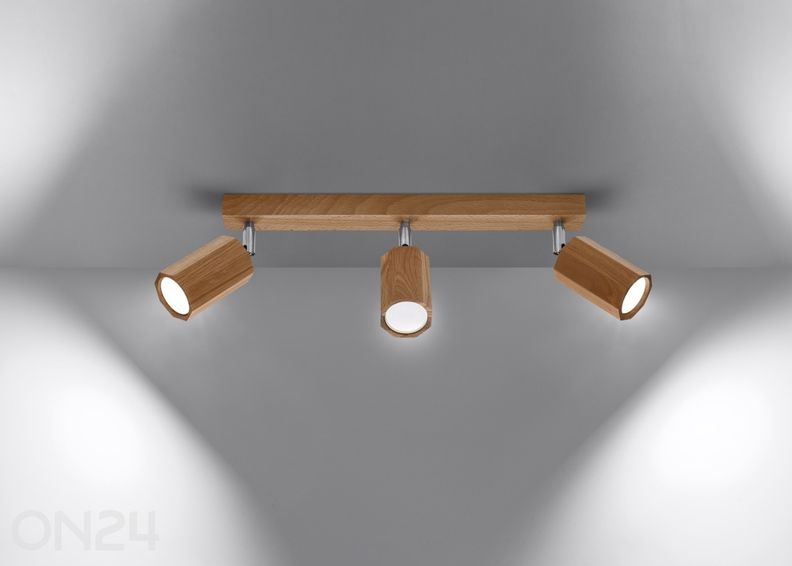 Потолочный светильник Zeke 3, дуб увеличить