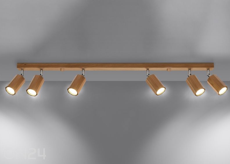 Потолочный светильник Zeke 6, дуб увеличить