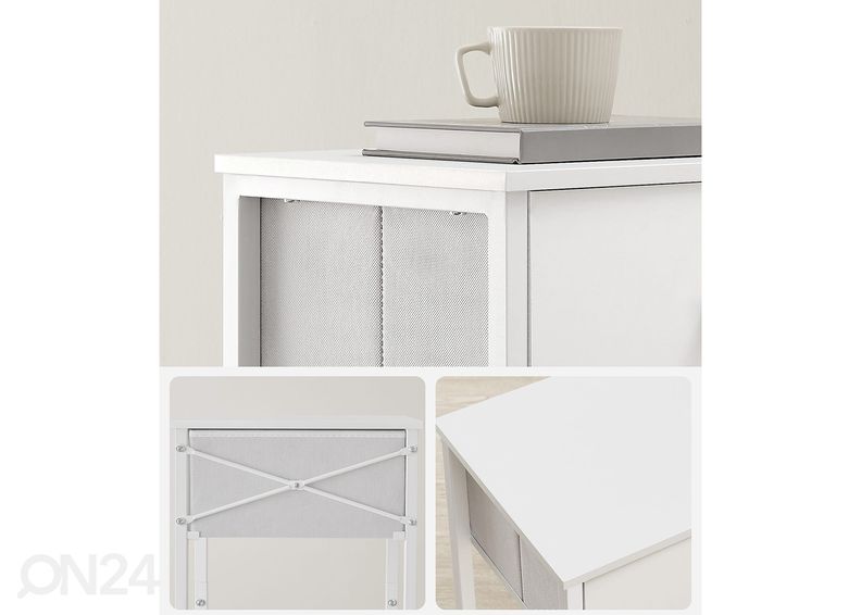 Прикроватная тумба, белая увеличить