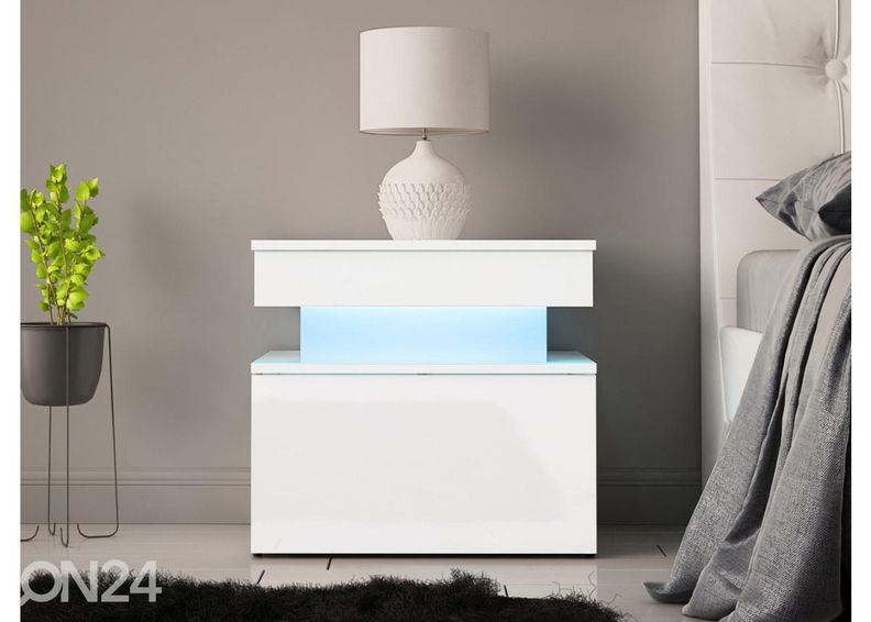 Прикроватная тумба Glossa 55 cm + LED увеличить