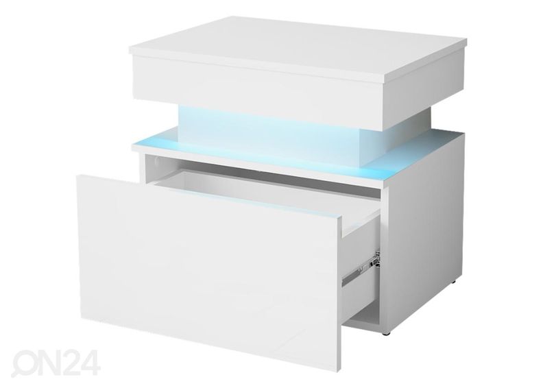 Прикроватная тумба Glossa 55 cm + LED увеличить