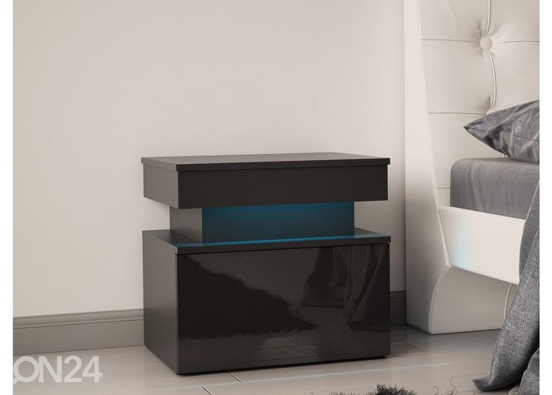 Прикроватная тумба Glossa 55 cm + LED увеличить