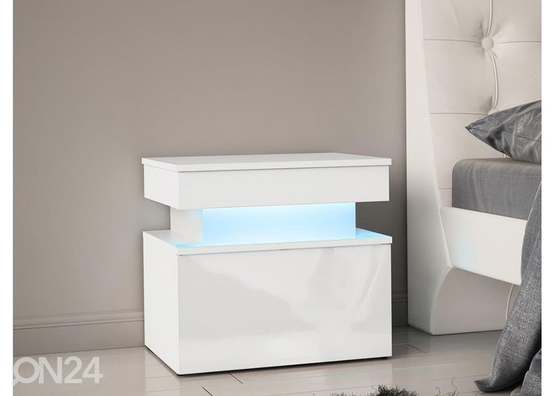 Прикроватная тумба Glossa 55 cm + LED увеличить