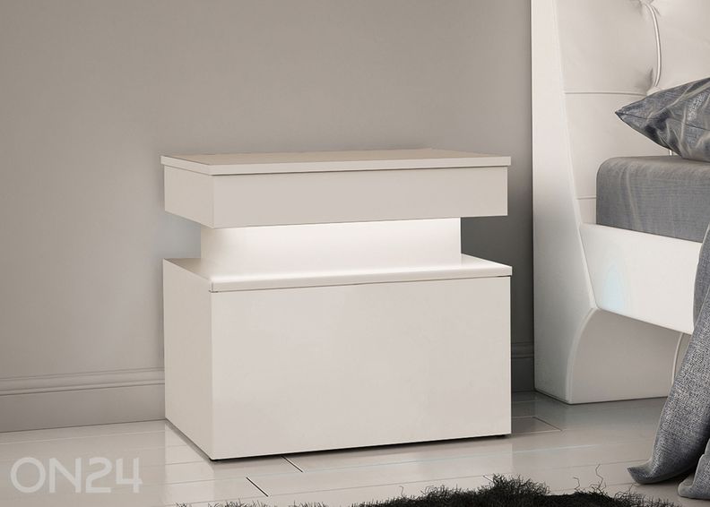Прикроватная тумба Glossa 55 cm + LED увеличить