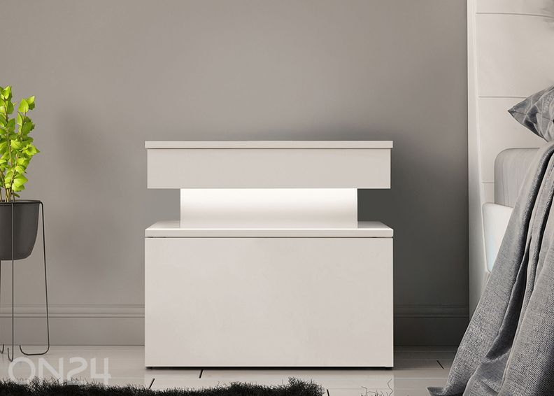 Прикроватная тумба Glossa 55 cm + LED увеличить