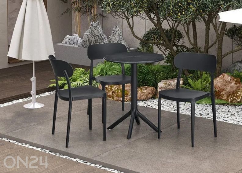 Приставной столик Bartha In&Out Ø 60 черный увеличить