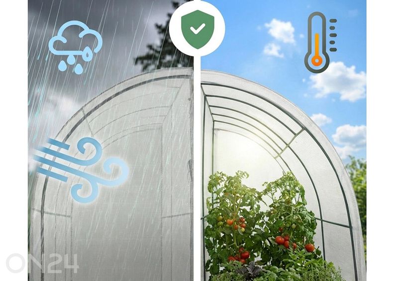 Пристенная теплица 2 м² увеличить