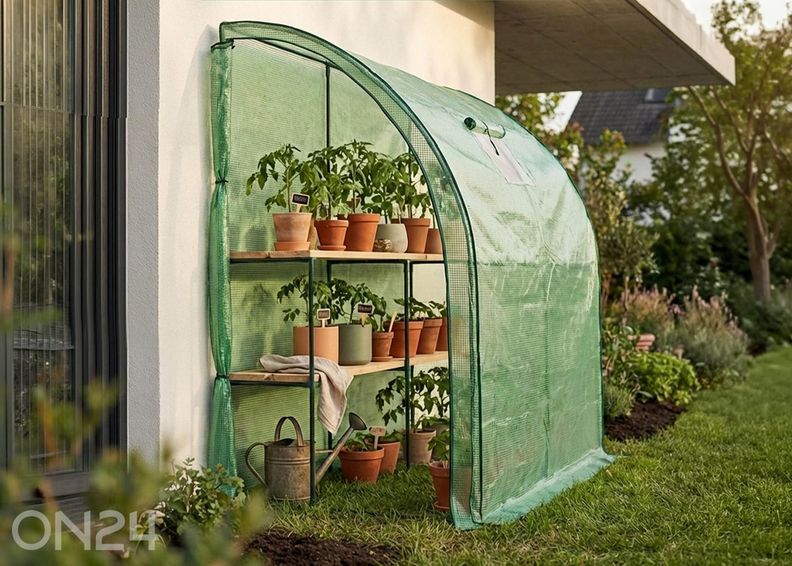 Пристенная теплица 2 м² увеличить