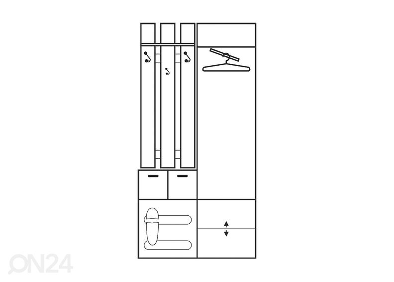 Прихожая 103 cm увеличить