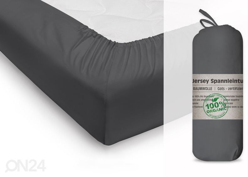 Простынь на резинке 90x200 см 100% Organic 2 шт увеличить