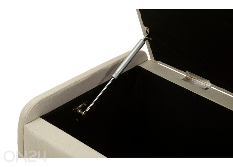 Пуфик для хранения вещей 130 см, кремовый увеличить