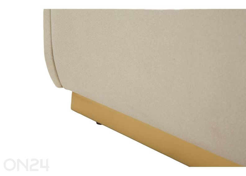 Пуфик для хранения вещей 130 см, кремовый увеличить