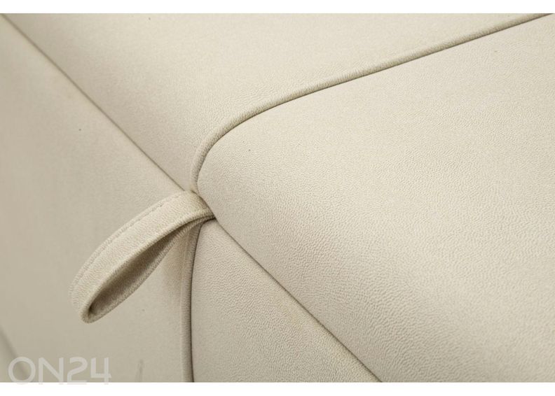 Пуфик для хранения вещей 130 см, кремовый увеличить