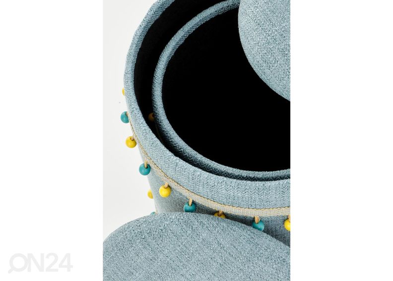 Пуфы с ящиком, 2 шт увеличить