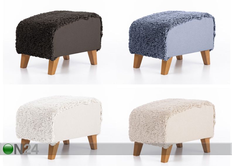 Пуф из овчинки увеличить