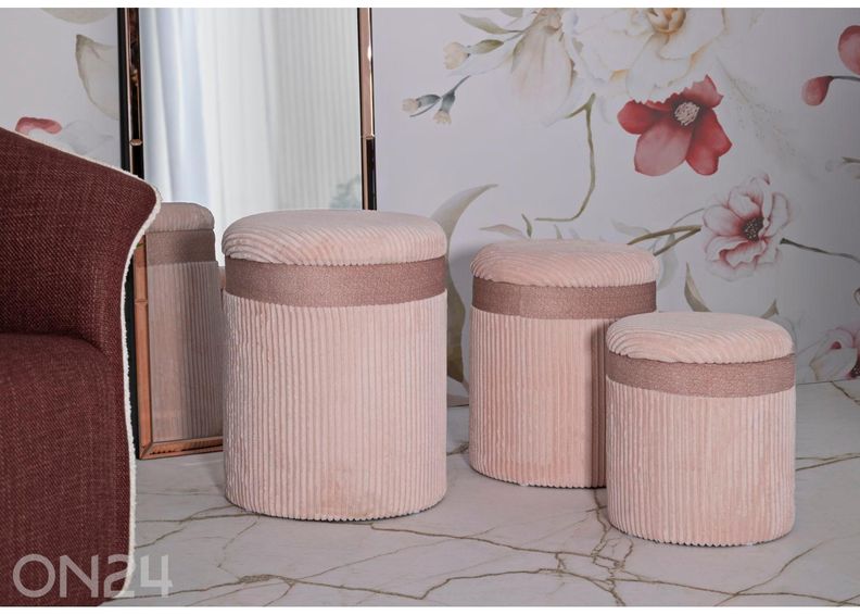 Пуф с местом для хранения, 2 шт. увеличить