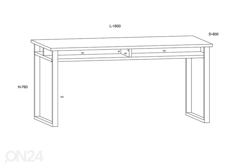 Рабочий стол 160 cm увеличить